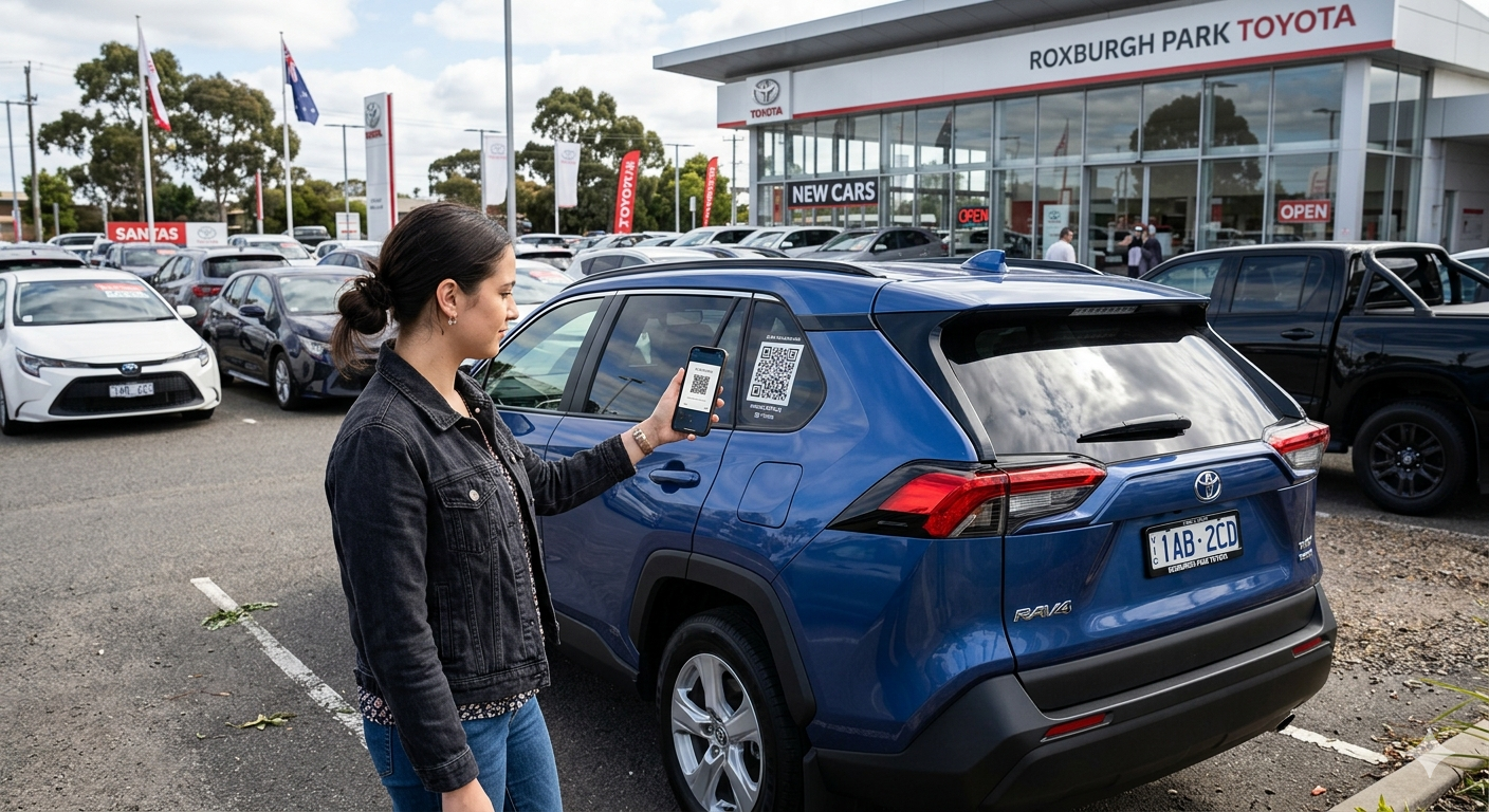 YardScan QR Code on Vehicle